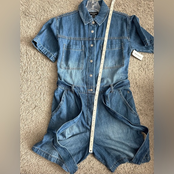 Juicy Couture NWT Denim Barbie Style Romper - Picture 7 of 9